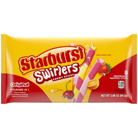 Starburst Swirlers Chewy Sticks Candy Share Size