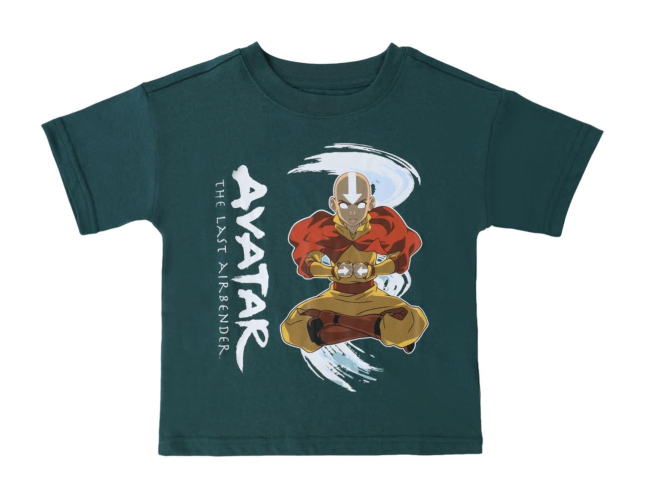 Kids Avatar The Last Airbender Aang Graphic Tee 5/6 Green