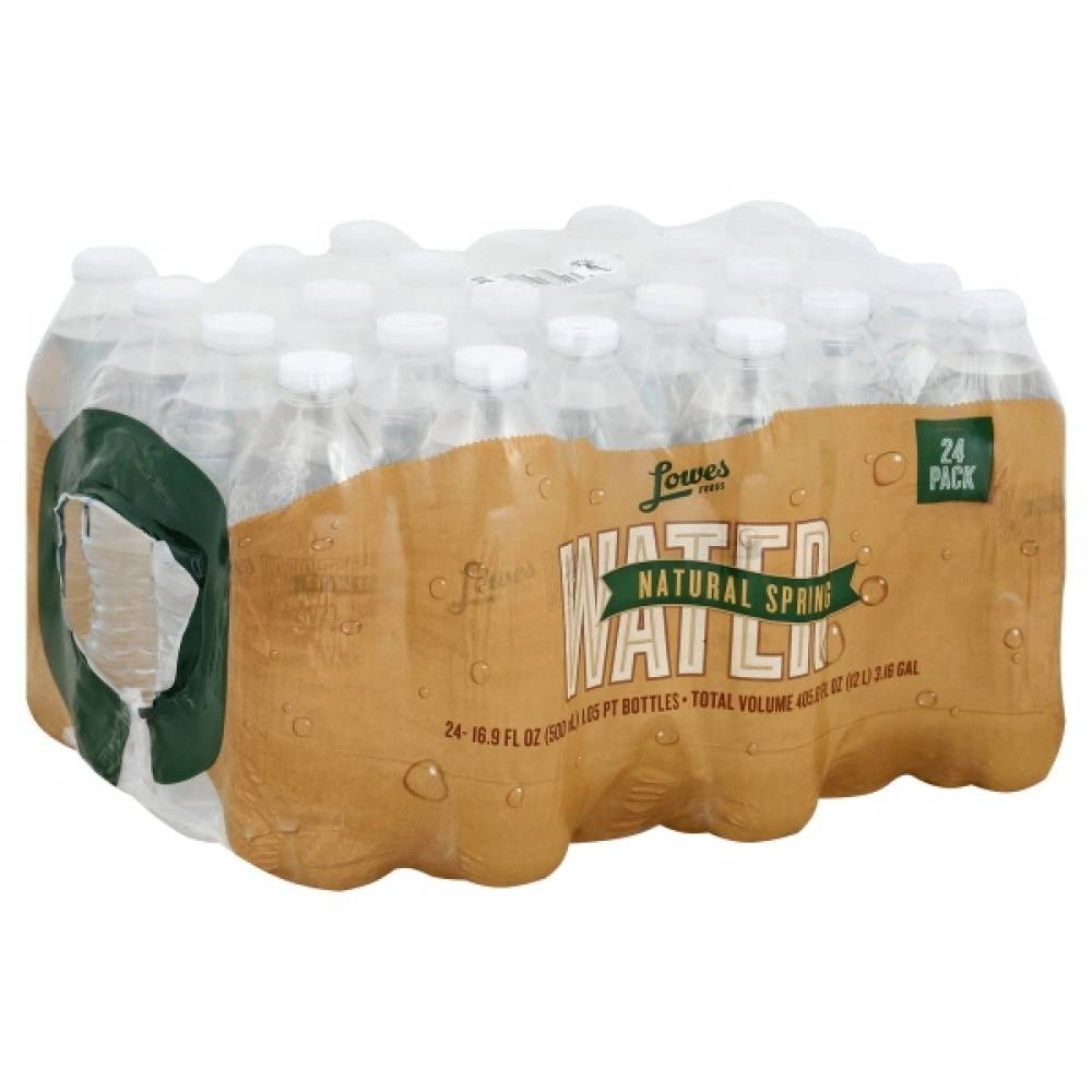 Lowes Foods Natural Spring Water (24 x 16.9 fl oz)