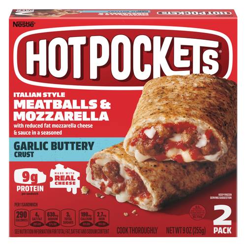 Hot Pockets Meatball & Mozzarella 2ct 9oz