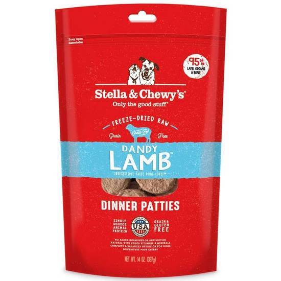 Stella & Chewy's Dandy Lamb Grain Free Dinner Patties Freeze Dried Raw Dog Food (5.5 oz)