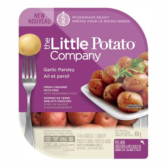 The little potato company pommes de terre grelots fraîches à l'ail et au persil (454 g) - garlic & parsley fresh creamer potatoes (454 g)