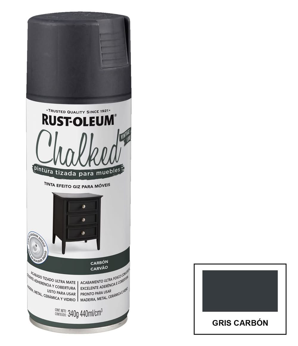 Rust-Oleum Chalked · Pintura spray aero chalked gris carbón (340 g)