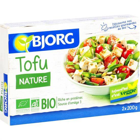 Bio - Tofu nature bio BJORG - les 2 sachets de 200 g