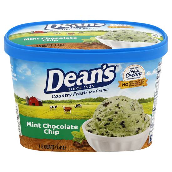 Dean's Mint Chocolate Chip Ice Cream (1.5 quart)