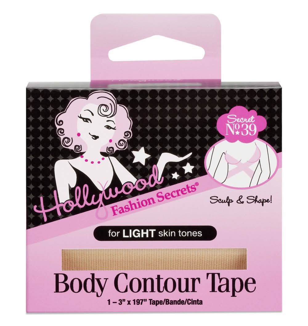 Hollywood Fashion Secrets Body Contour Tape, Dark