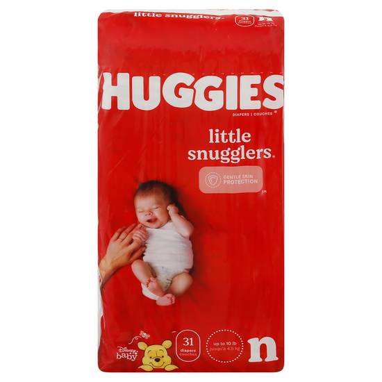 Baby Diapers Huggies elite soft 0 +, up to 3.5 kg, 25 PCs.