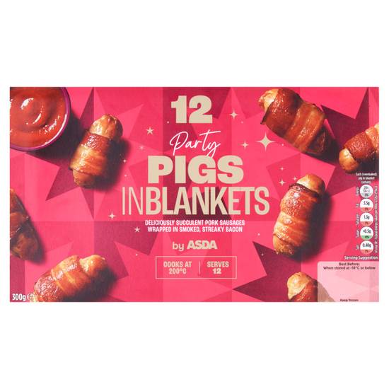 Asda 12 Party Pigs in Blankets 300g