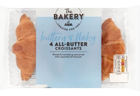 ASDA The Bakery All Butter Croissants (4 pack)