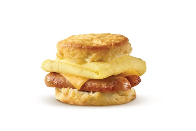 Smoked Sausage, Egg & Cheese Biscuit