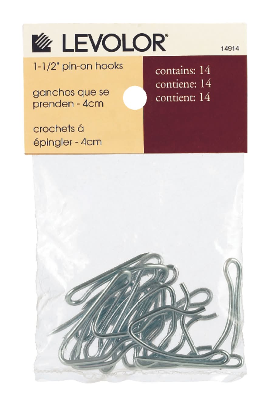 Kenney Silver Traditional/Transitional Pin On Hook N/A In. L