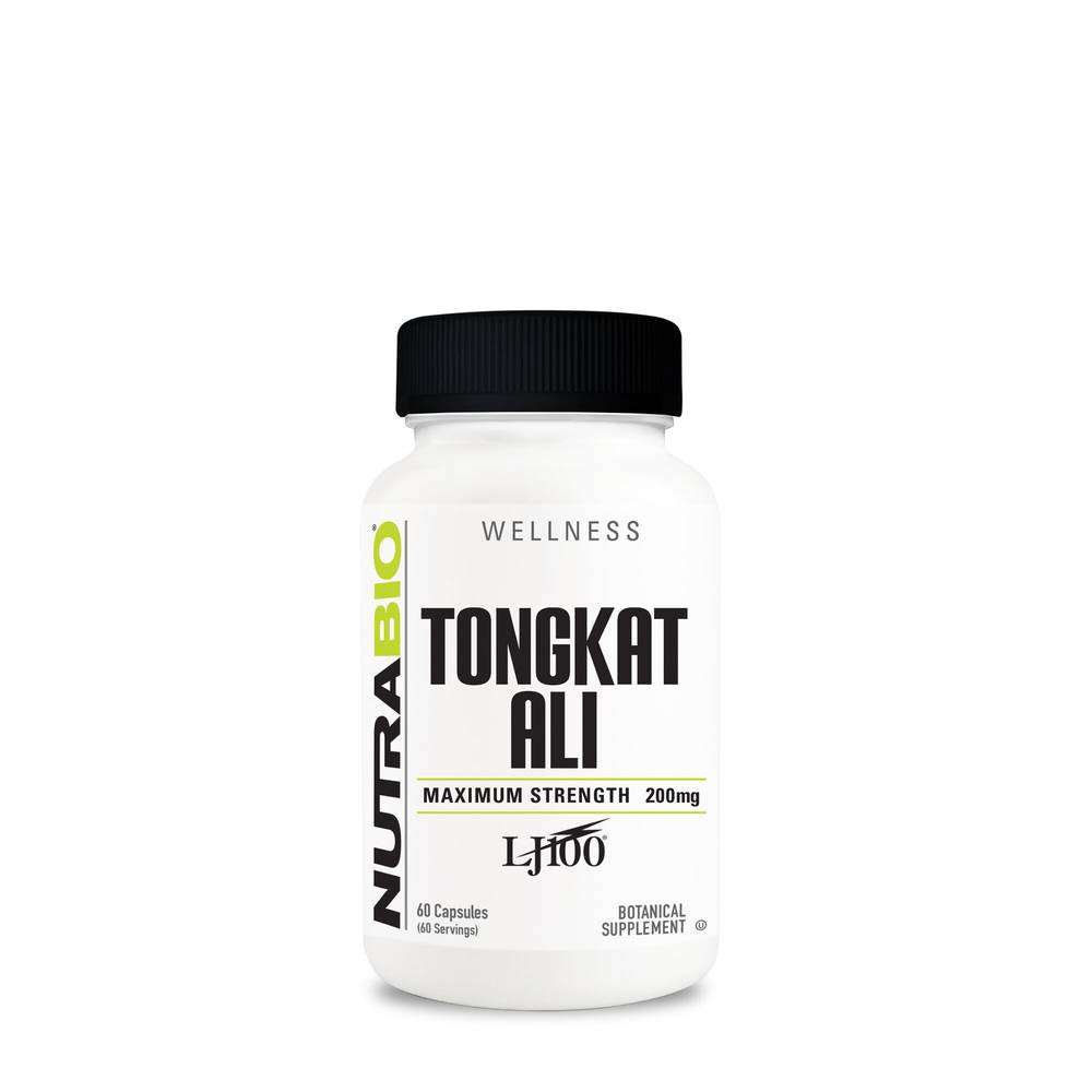 NutraBio Tongkat Ali 200mg Capsules (60 ct)