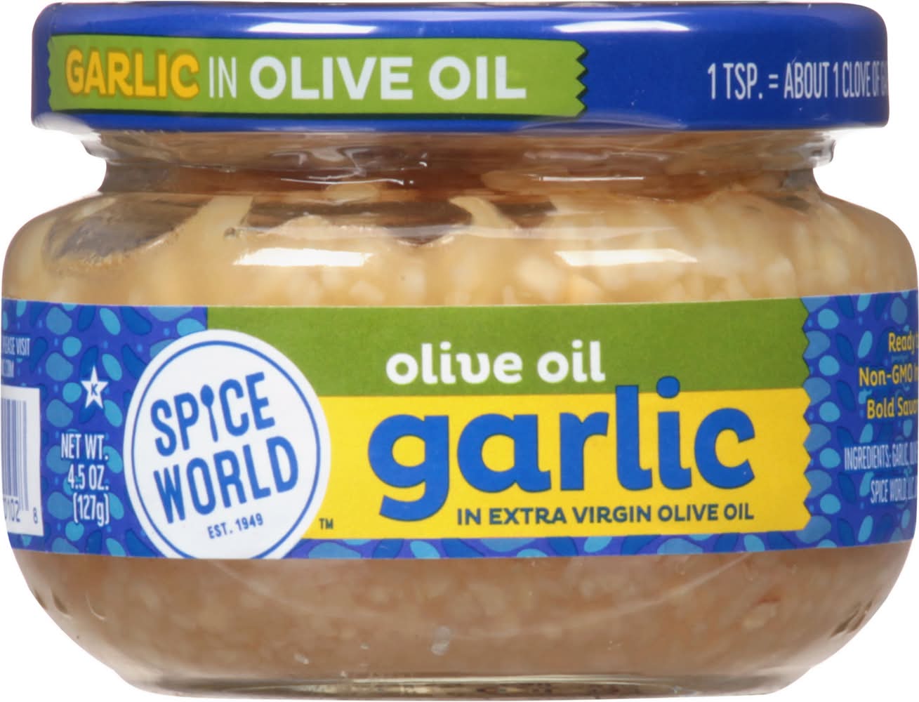 Spice World Garlic in Extra Virgin Olive Oil (4.5 oz)