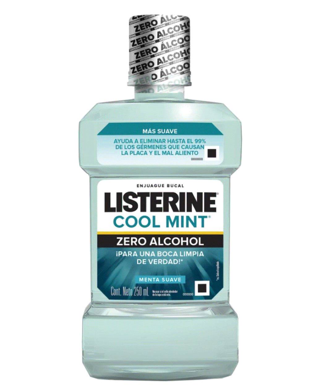 Listerine enjuague bucal zero cool mint (250 ml)