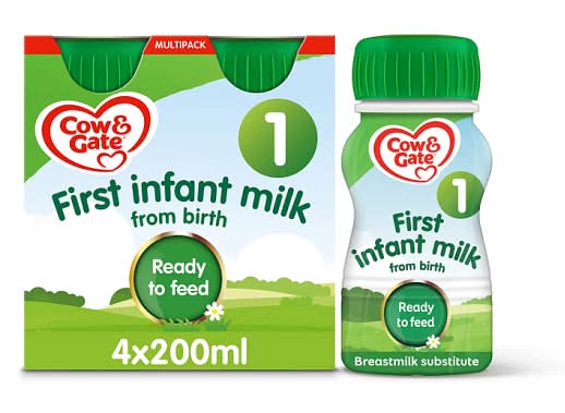 Cow & Gate First Infant Milk From Birth (4 pack)
