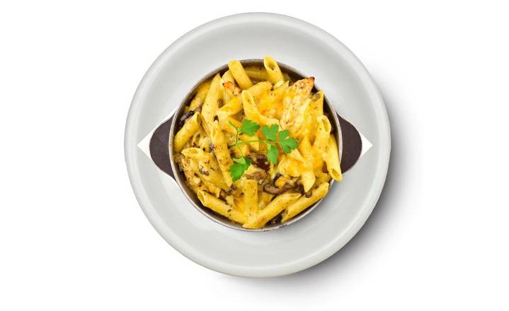 Oven baked chicken & mushroom penne
