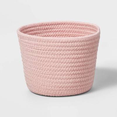 Brightroom Decorative Coiled Rope Basket, Pink