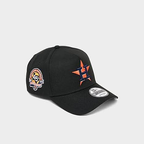 New Era Cap Houston Astros Mlb 9Forty A-Frame Two Tone Logo Snapback Hat (One Size)