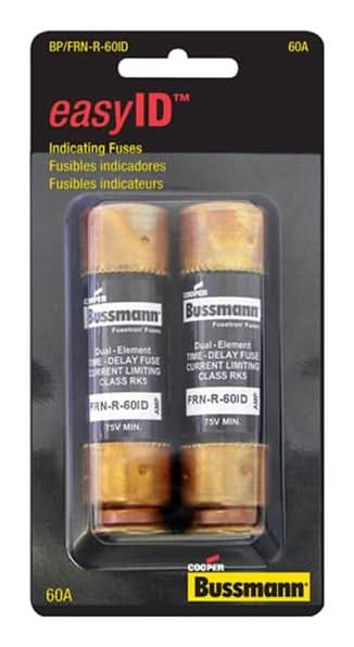 Cooper Bussmann 2 -Pack 60 Amp Time delay Cartridge Fuse