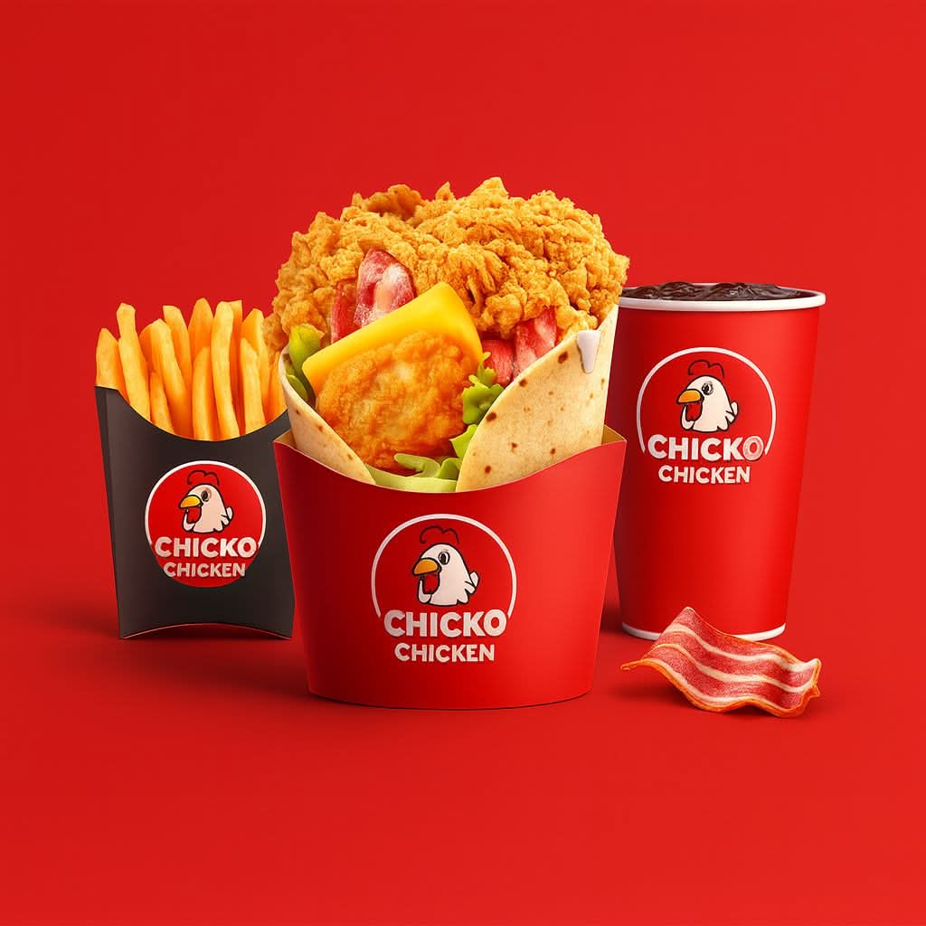 Menu Maxi wrap  Chicko Bacon