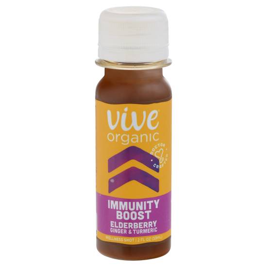Vive Organic Immunity Boost Elderberry Ginger & Turmeric Shot
