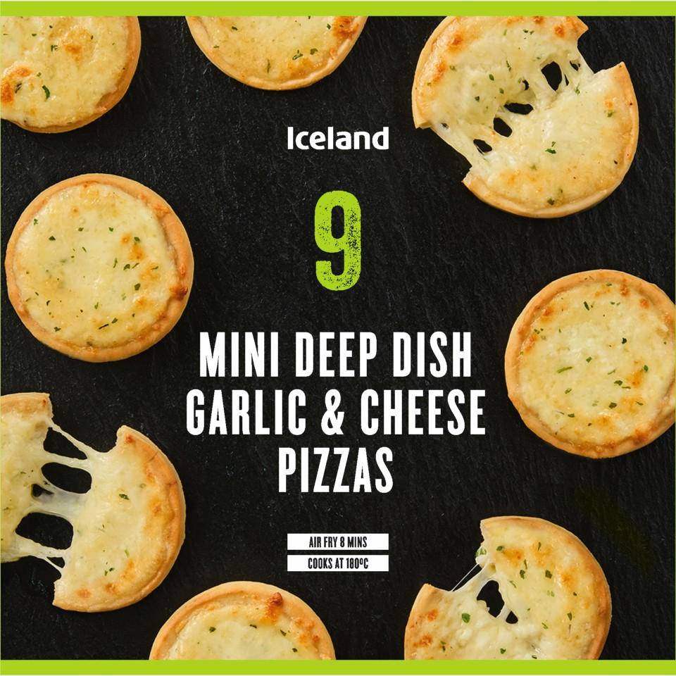 Iceland 270g Garlic & Cheese Mini Pizza