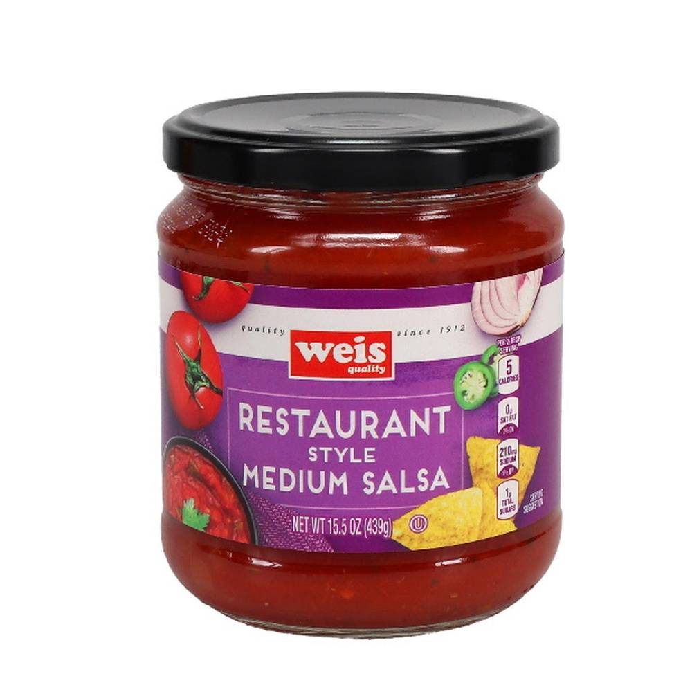 Weis Quality Restaurant Style Medium Salsa (15.5 oz)