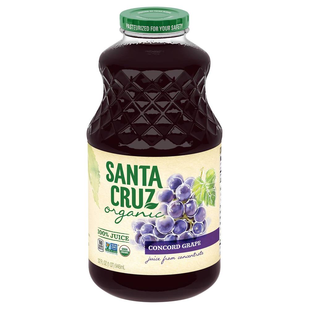 Santa Cruz Organic Concord Grape 100% Juice (32 fl oz)
