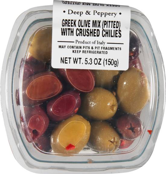 Gourmet Foods International Greek Olive Mix With Crushed Chilies (5.3 oz)