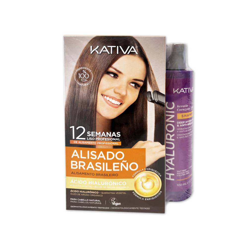 Kit Alisado Brasileño Hialurónico Kativa