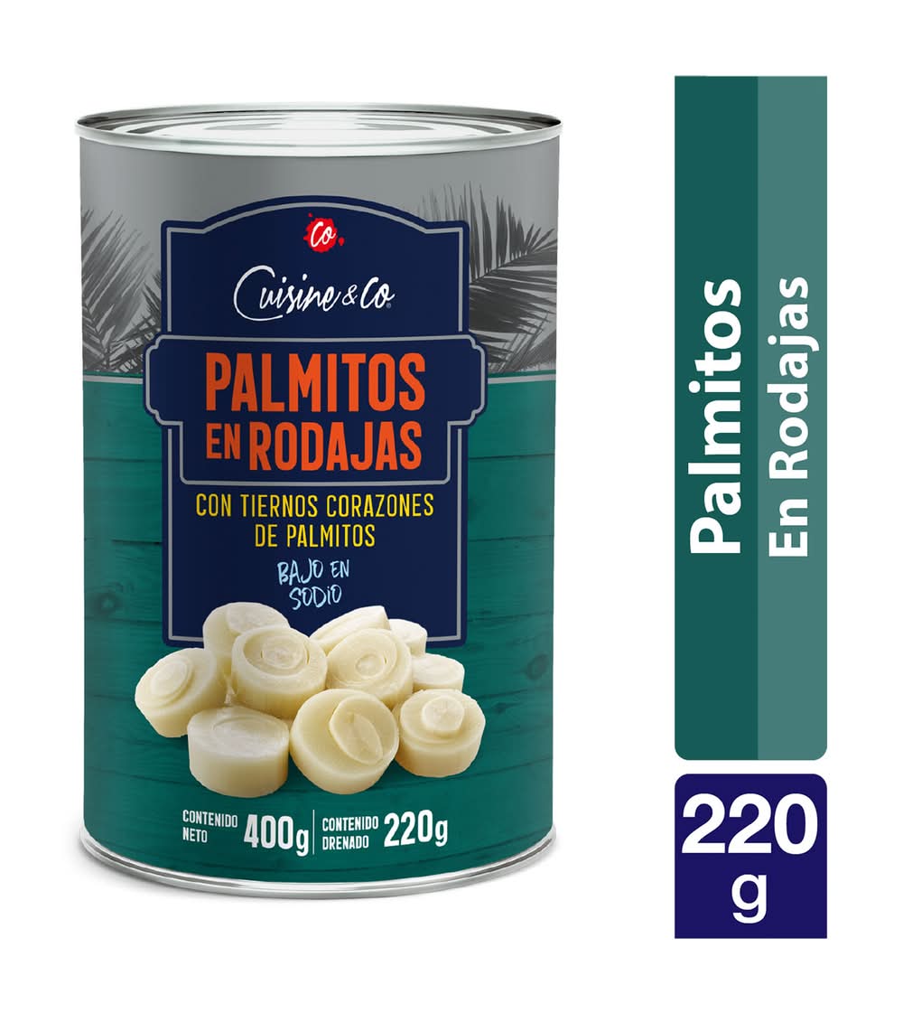 Cuisine & Co · Palmitos en rodajas (400 g)