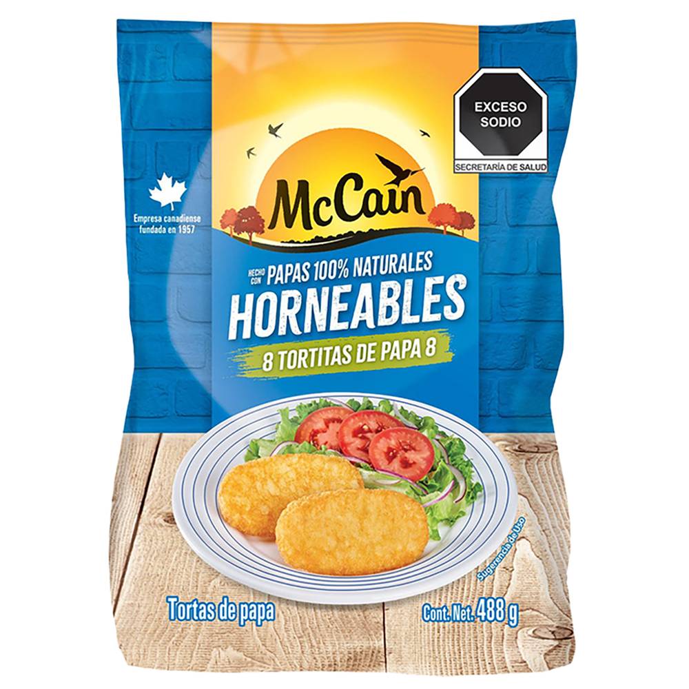 Mccain tortitas de papa horneables (bolsa 488 g)