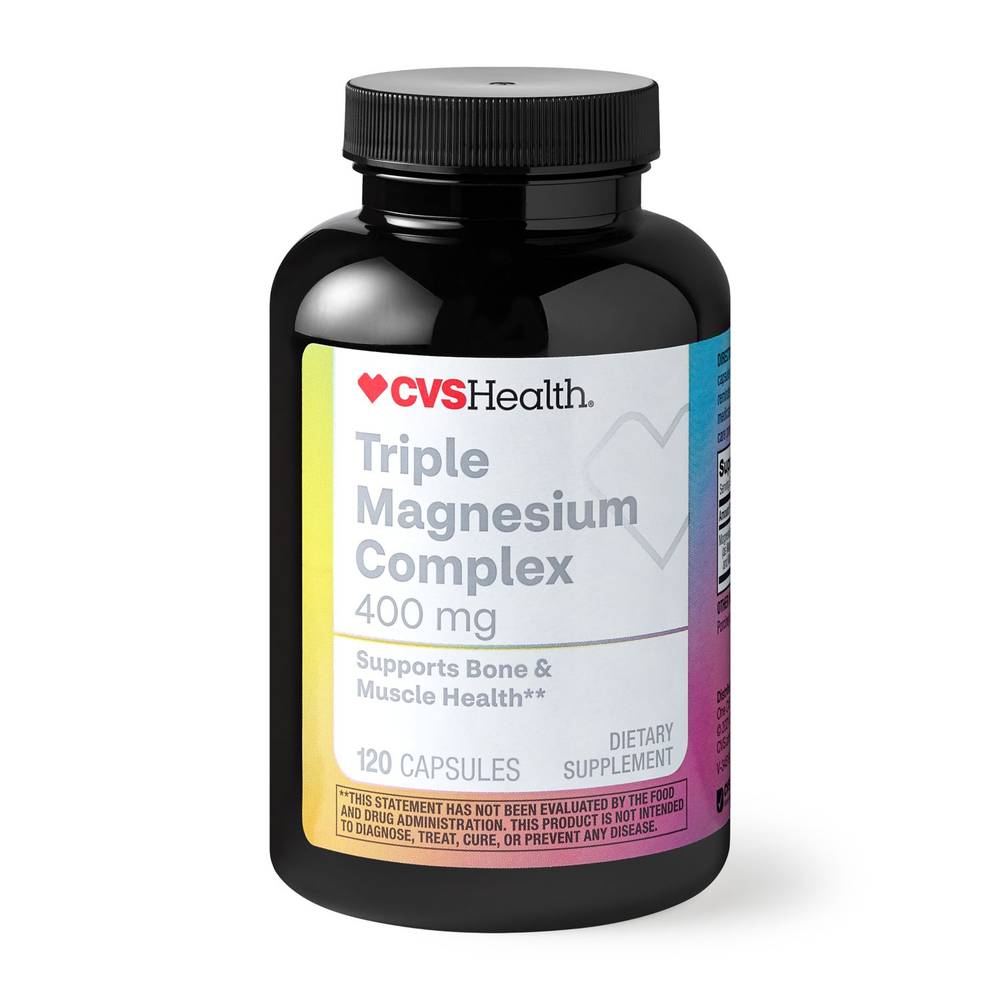 CVS Health Triple Magnesium Complex Capsules, 120 CT
