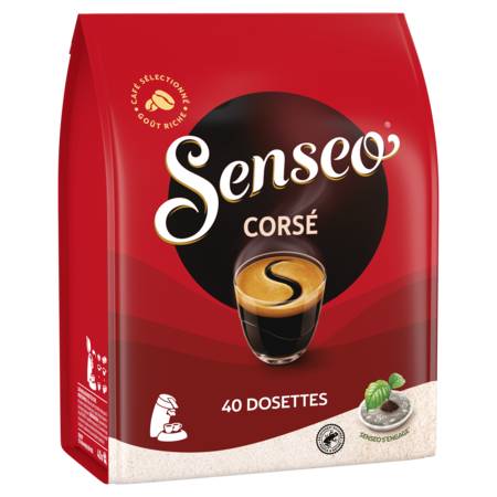 Café dosettes Compatibles SENSEO Corsé SENSEO - la boite de 40 dosettes