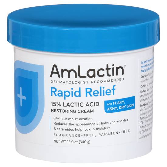 Amlactin Rapid Relief 15% Lactic Acid Restoring Cream