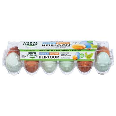 Open Nature Heirloom Free Range Grade a Eggs (12 ct)