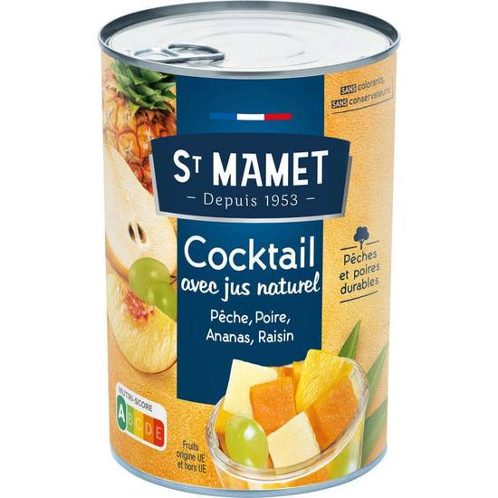 St Mamet Cocktail de fruits avec jus naturel 425g