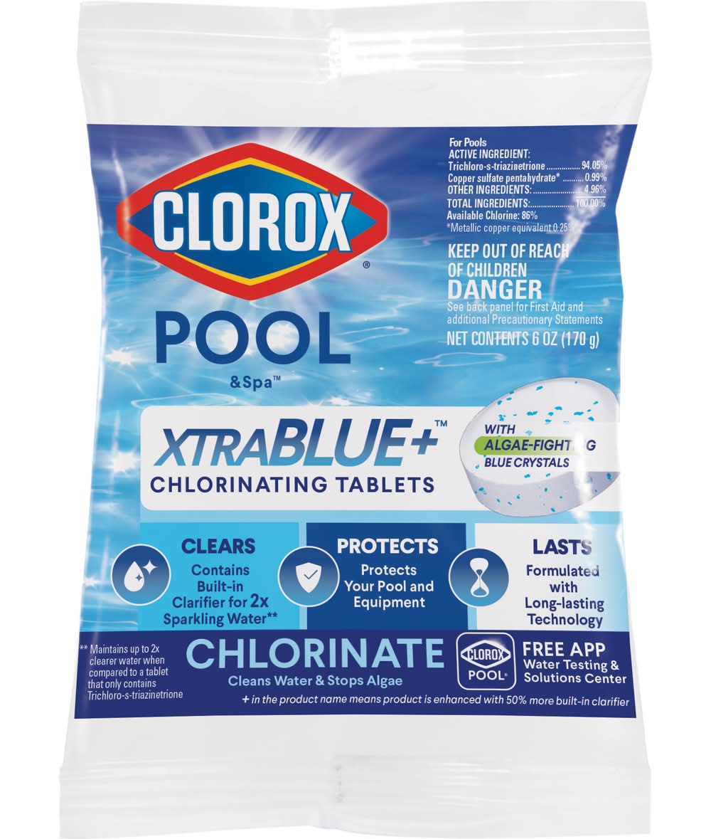 Clorox Pool&Spa XtraBlue 0.38 Pound(s) Individual 3-in Tablets Chlorine | 24201CLX
