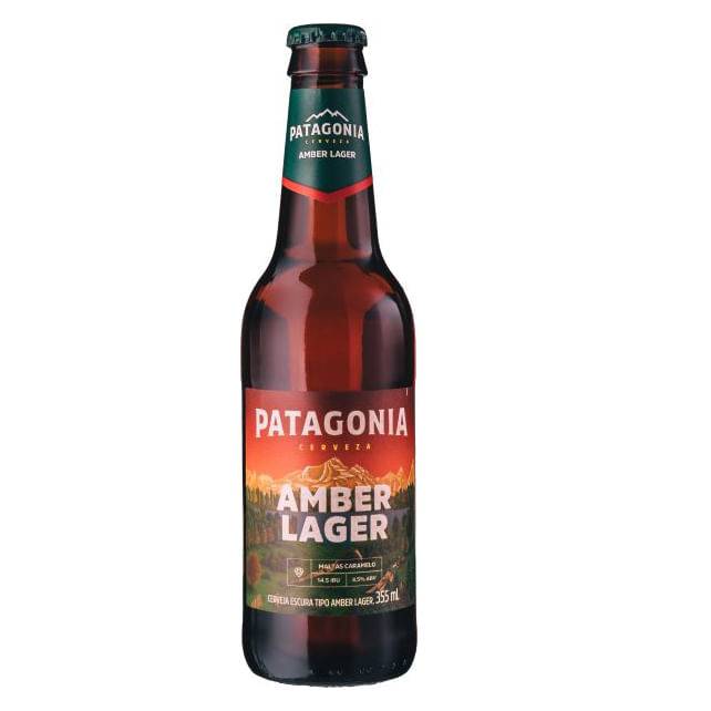Patagonia cerveja amber lager (355 ml)