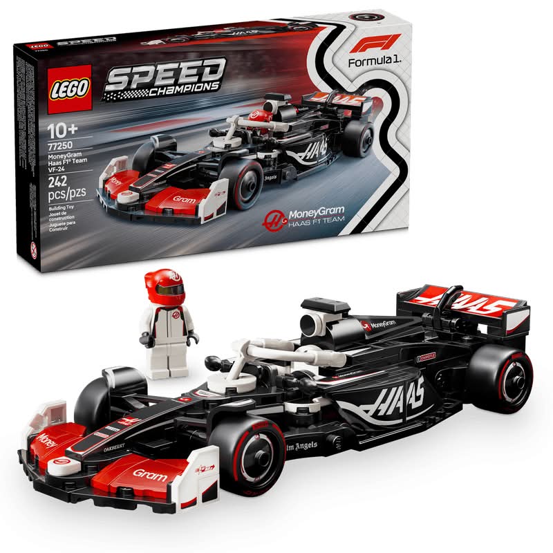 LEGO · Speed champions coche de carreras moneygram haas f1 team vf-24, 10+ Años (242 un)