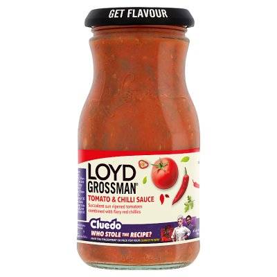 Loyd Grossman Tomato & Chilli Pasta Sauce (350g)