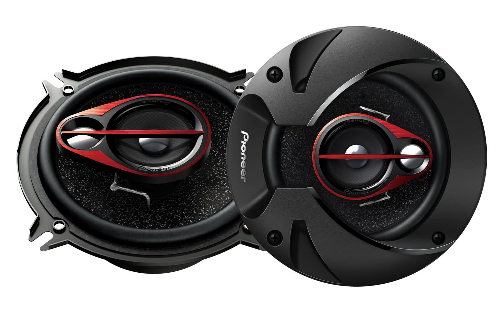 Pioneer - 5.25" - 3-way, 250 W Max Power, Coaxial Speakers (pair) - Black
