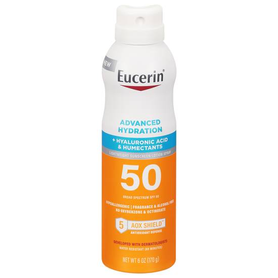 Eucerin Advanced Hydration Spf 50 Sunscreen Lotion (6 oz)