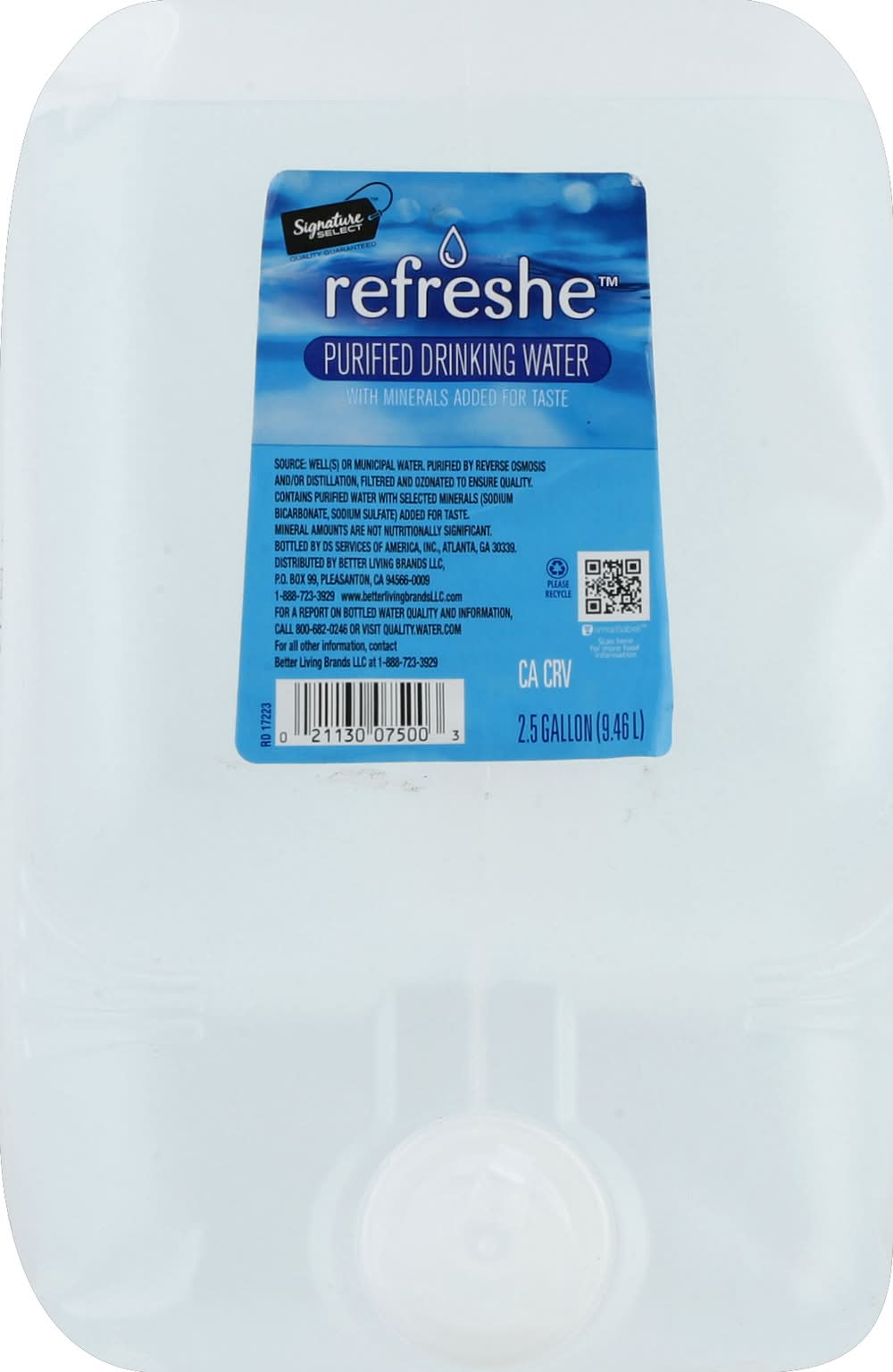 Signature Select Refreshe Purified Drinking Water (2.5 gal)
