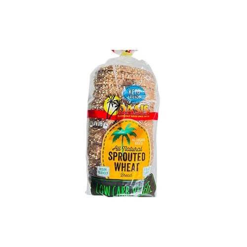 All Natural Low Carb Veggie Sprouted Wheat Bread Oasis 16 oz