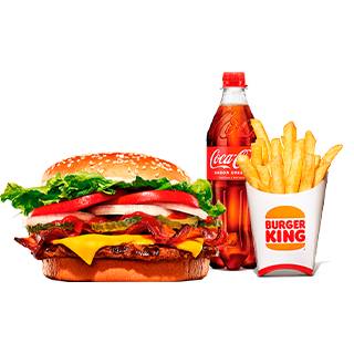 Combo Whopper® Con Queso Y Tocino