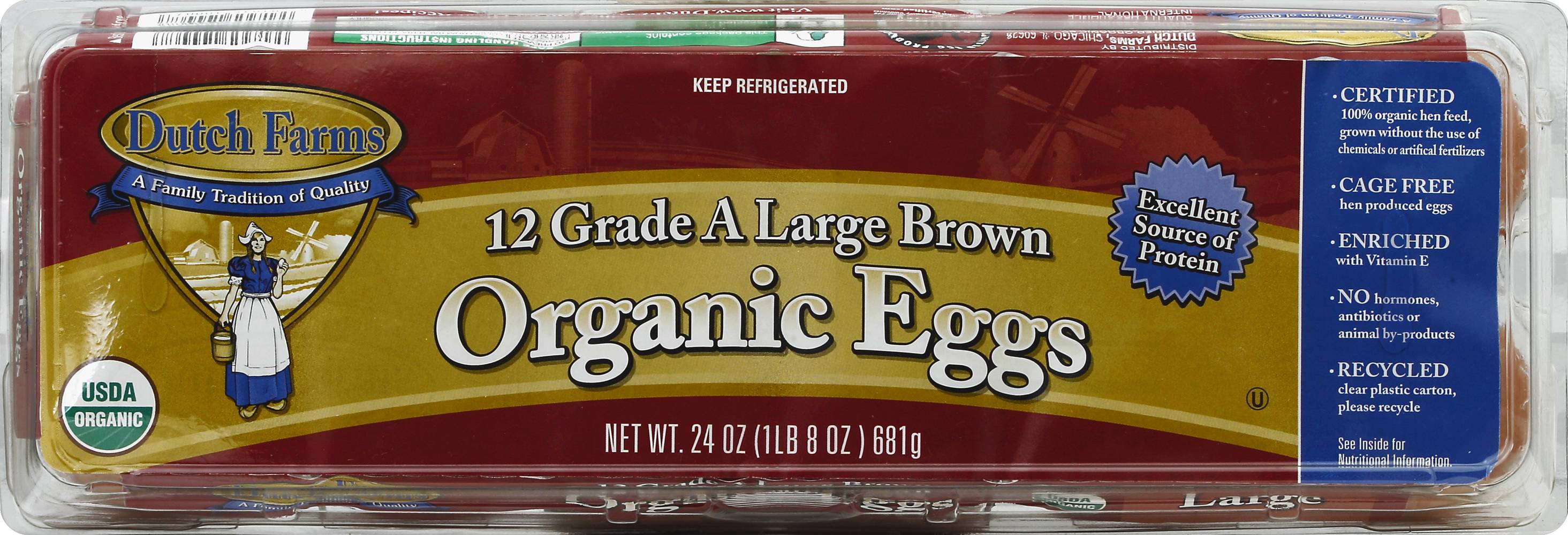 Dutch Farms Brown Eggs (24 oz, 12 ct)