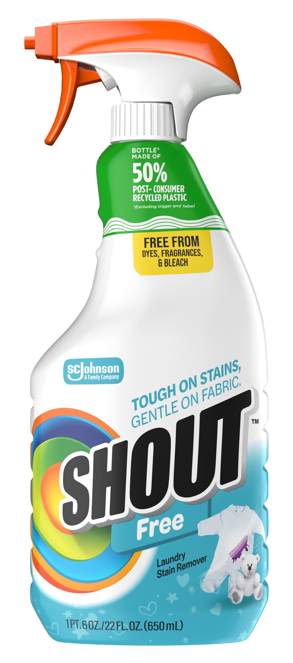 Shout Dye & Fragrance Free Laundry Stain Remover (22 fl oz)