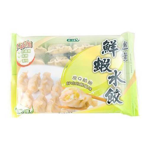 統一生機-韭黃鮮蝦水餃(500g/包)