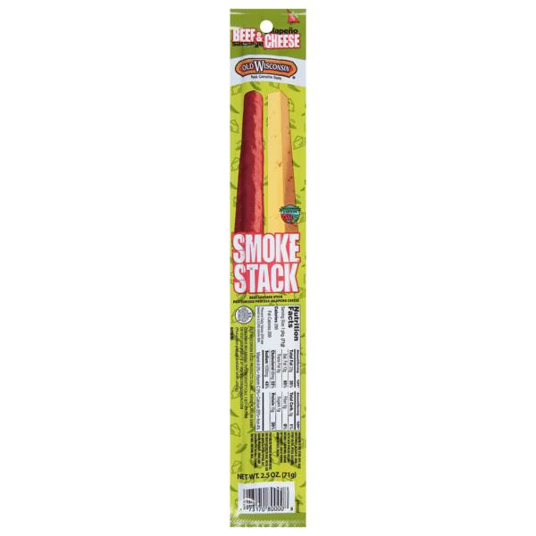 Old Wisconsin Smoke Stack Jalapeño Cheese Beef Sausage Stick 2.5oz